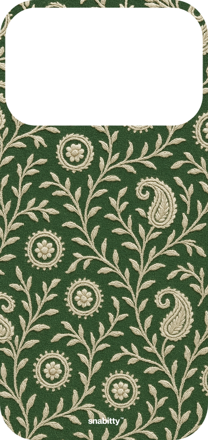 Forest Green Chikankari 1