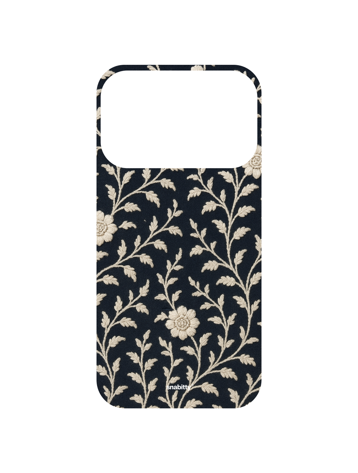 Navy Voile Chikankari