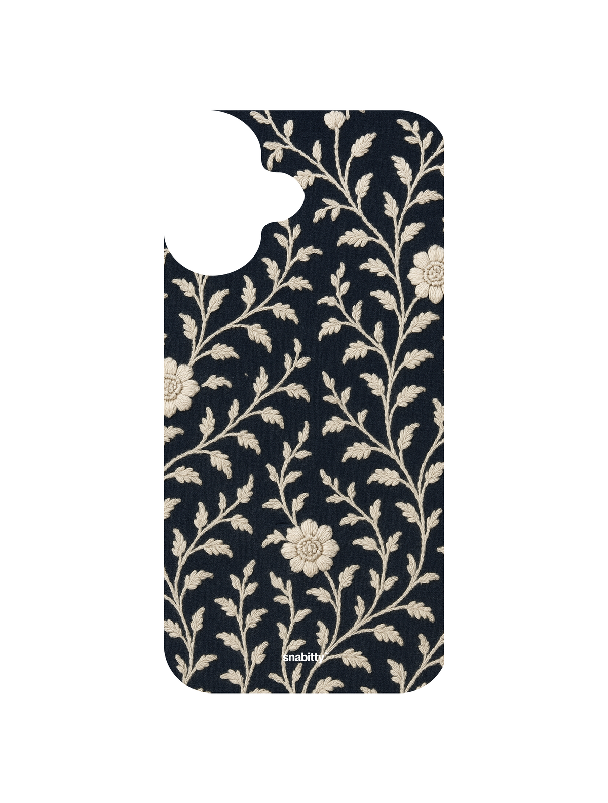 Navy Voile Chikankari