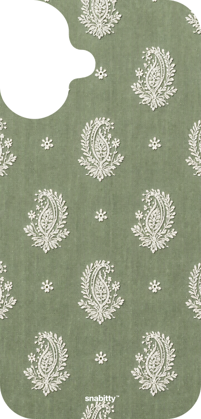 Sage Green Butta motif Chikankari