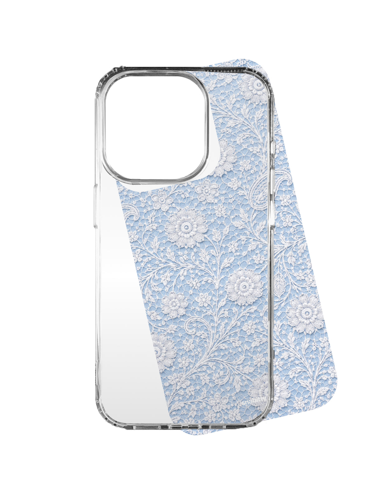 Powder Blue Jaal aur Phool Chikankari