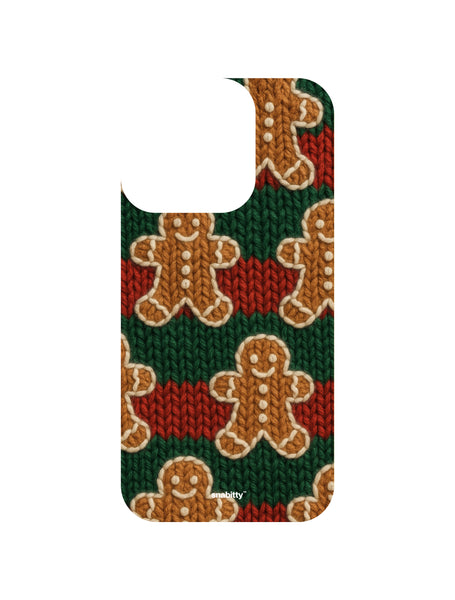 Gingerbread men assemble knit