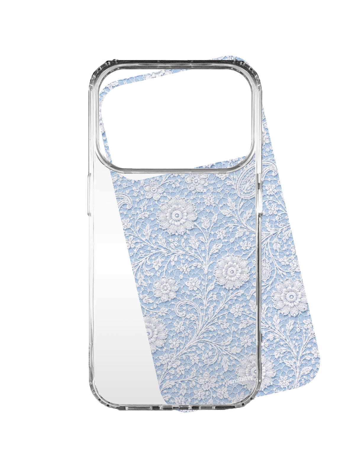 Powder Blue Jaal aur Phool Chikankari