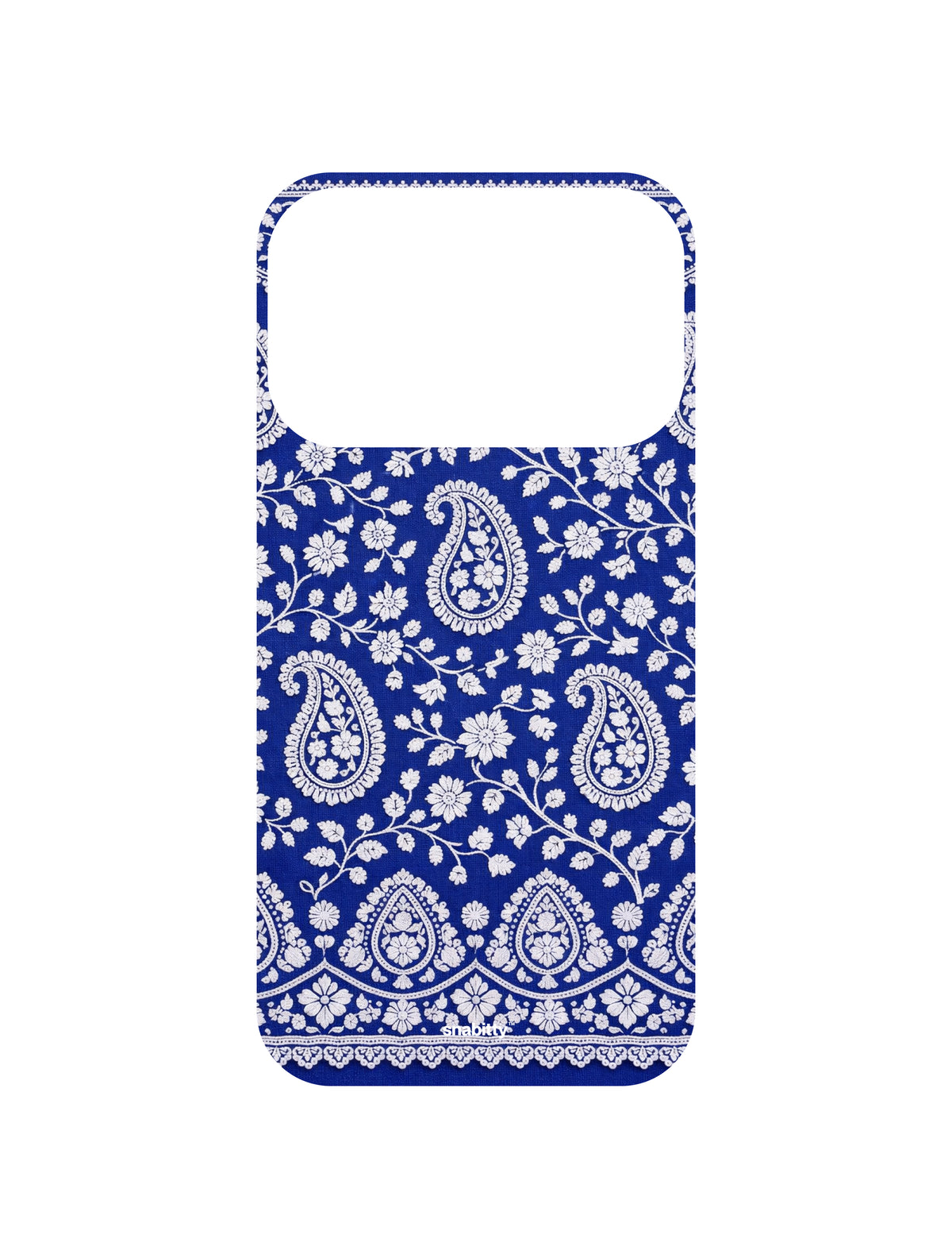 Royal Blue Bel aur Paisley Chikankari