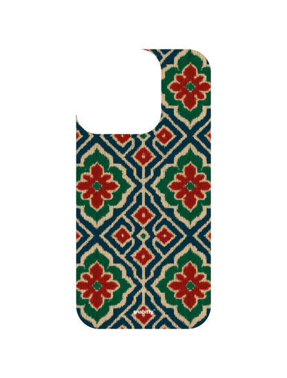 Patola Ikat work set of 6 + Anti-yellow clear case