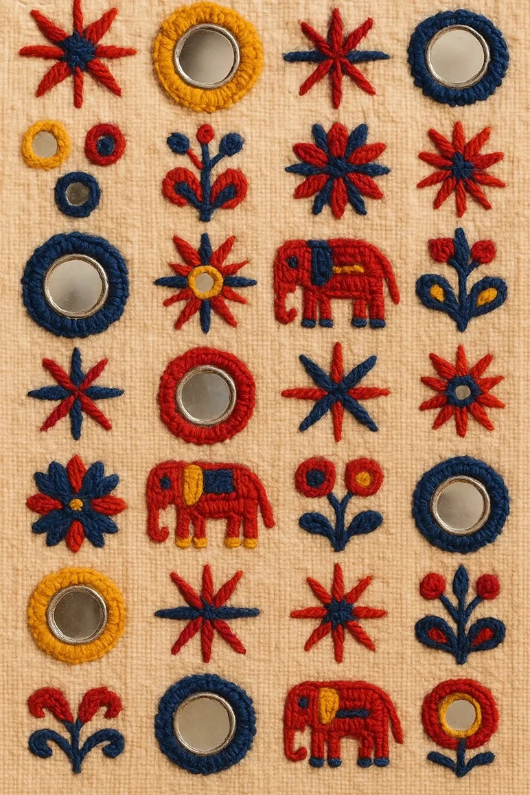 Kutch embroidery collection artwork